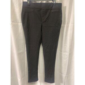 DKNY Jeans Women's Charcoal Pull On Stretch Pants Size L SKU 2157
